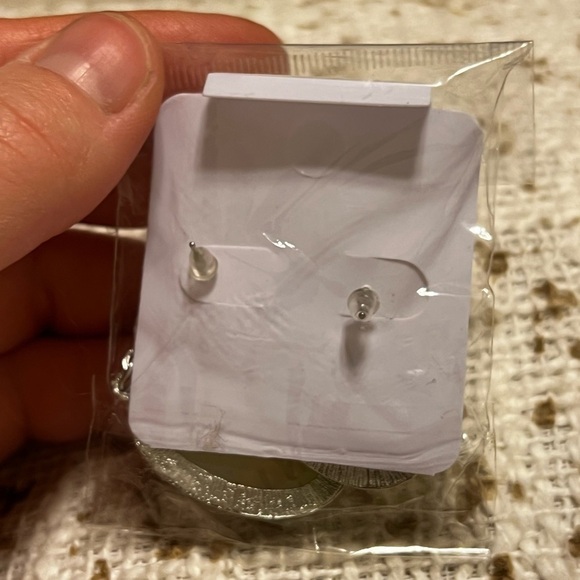 $4 ADD ON ITEM - Gem Stone Earrings - Yellow - Picture 4 of 4